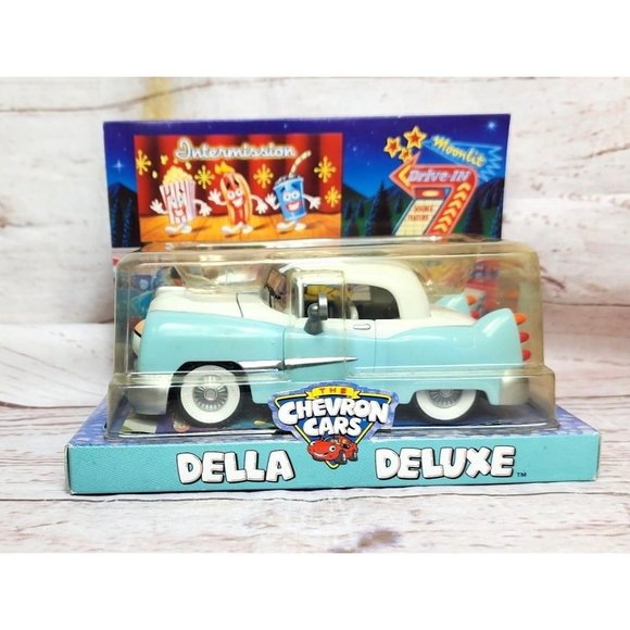 Chevron Cars Della Deluxe Collectible Toy - Moveable Eyes, Two-Tone Paint Gift - Picture 1 of 14
